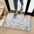 thumbnail image 2 of Math Equations Geometry Icons White Pattern Door Rugs,Washable Non Slip Door Mats Indoor,Decorative Door Mats,Entry Mat Indoor for Entrance,Bedroom,Kitchen,Bathroom,16"x24", 2 of 6