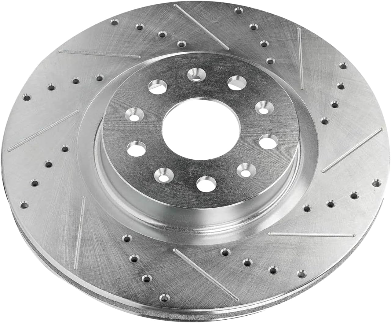 Detroit Axle - Front Brake Rotors for 2016-2024 Chevrolet Camaro, 2020-2025 Cadillac CT5, 2016-2019 CT6, 2014-2019 CTS, Drilled and Slotted Brake Rotors: 13.58" Front Rotor