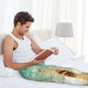 thumbnail image 5 of Balery Starfish And Seashell On The Beach Pantalones de pijama para hombre, pijama ultraligero, pantalón de descanso-X-Large, 5 of 6
