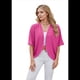 thumbnail image 3 of Cárdigan con Cuello en V y Aberturas Laterales, Rosa Brillante, Talla XXL, 3 of 10