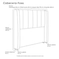 thumbnail image 5 of Cabecera Queen Size Dicasa Foss Chocolate, 5 of 5