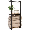 thumbnail image 1 of Toystoory El soporte para toallas de mano con estante eleva las opciones de almacenamiento en el baño para toallas Accesorios de baño, 1 of 6
