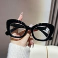 thumbnail image 4 of 4 Pairs of Womens Cat Eye Spring Hinge Reading Glasses 3.0 Thick Butterfly Shape Black Readers 3.0, 4 of 4