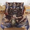 thumbnail image 6 of Attack On Titan Bedding Sets Comfort 3 Pieces Bedding Set 1 Duvet Cover + 2 Pillowcase Decorative Bedding 102"x90", 6 of 8