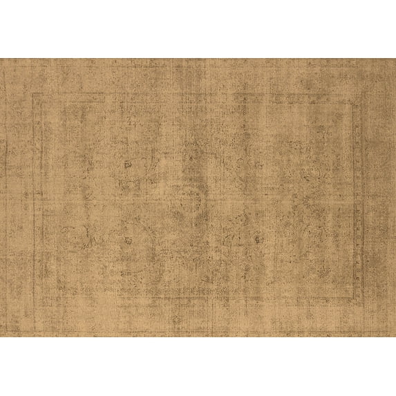 Ahgly Company Indoor Rectangle Oriental Brown Industrial Area Rugs, 7' x 10'