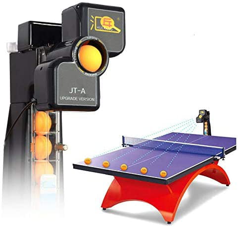 US Super Automatic Table Tennis Robot Ping Pong Pitching Machine Training w/ Net 