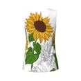 thumbnail image 5 of Easygdp Plump Sunflower And Sketch Women's Workout Tank Top, Running Top, Hiking Shirt, Quick-Dry for Running, Yoga, Hiking - Medium, 5 of 9