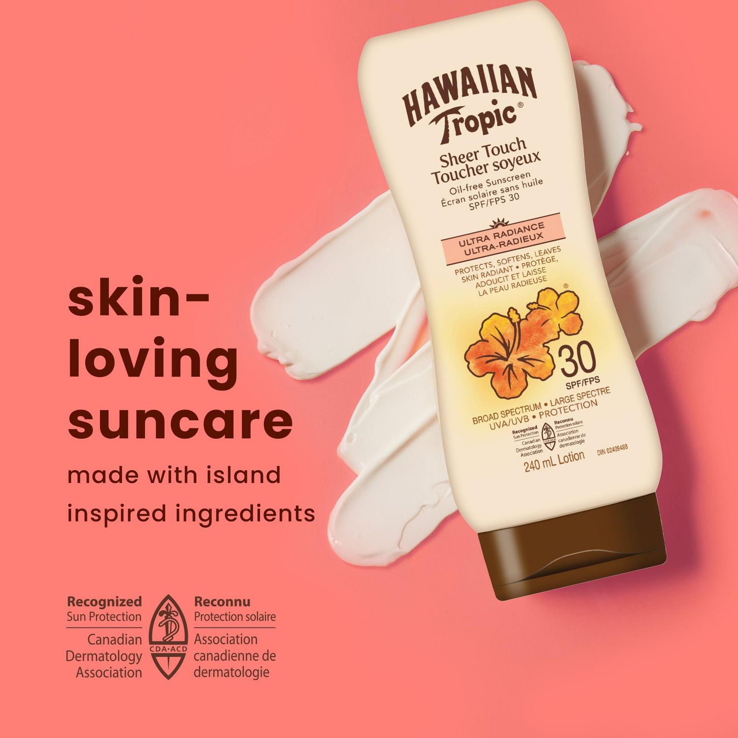 Lotion écran solaire Toucher soyeux à FPS 50+ de Hawaiian Tropic 240 mL