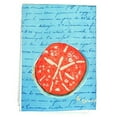 thumbnail image 2 of Betsy Drake GT092B Coral Sand Dollar Blue Script Guest Towel, 2 of 4