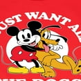 thumbnail image 3 of Mickey & Friends - Mickey Pluto Just Want All Dogs - Toddler And Youth Long Sleeve Graphic T-Shirt, 3 of 5