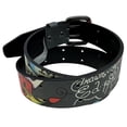 thumbnail image 4 of Ed Hardy Men's My True Love Printed Tattoo Belt With Double Prong Buckle (40, Grey/Multi), 4 of 7