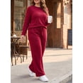 thumbnail image 4 of Cueply 2 Piece Sets for Women Outfits Casual Long Sleeve Lounge Matching Sets Clothing with Pockets, 4 of 9