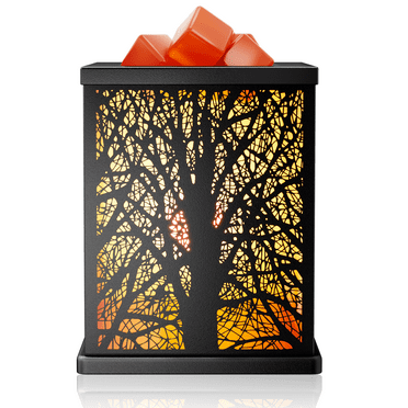 Wax Melt Warmer, Metal Wax Warmer for Scented Wax Fragrance, Candle Oil Burner with 2 Light Bulbs(Branch)