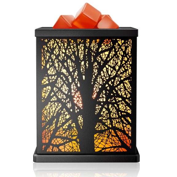 Wax Melt Warmer, Metal Wax Warmer for Scented Wax Fragrance, Candle Oil Burner with 2 Light Bulbs(Branch)