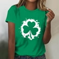 thumbnail image 1 of Fiudx Ofertas y Liquidaciones Camiseta Informal de Manga Corta con Cuello Redondo y Estampado a La Moda para Mujer, 1 of 4