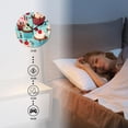 thumbnail image 4 of Personalized Analog Clock Non-Ticking Silent Wall Clocks Battery Operated Clocks with Picture Decorative for Living Room-Cupcake Blue Pattern(12inch), 4 of 4