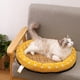 thumbnail image 5 of Cama refrescante para perros, suave cojín de verano para perros pequeños, tapete redondo transpirable con respaldo antideslizante y lavable., 5 of 6