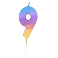 thumbnail image 1 of Pioneer Europe Ombre 9th Birthday Candle, 1 of 1