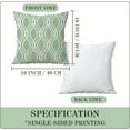 thumbnail image 6 of Green Pillow Covers 20x20 Set of 4,Decorative Sage Green Throw Pillow Covers for Sofa, Cushion Case Outdoor Sage Decor (Sage Green), 6 of 6