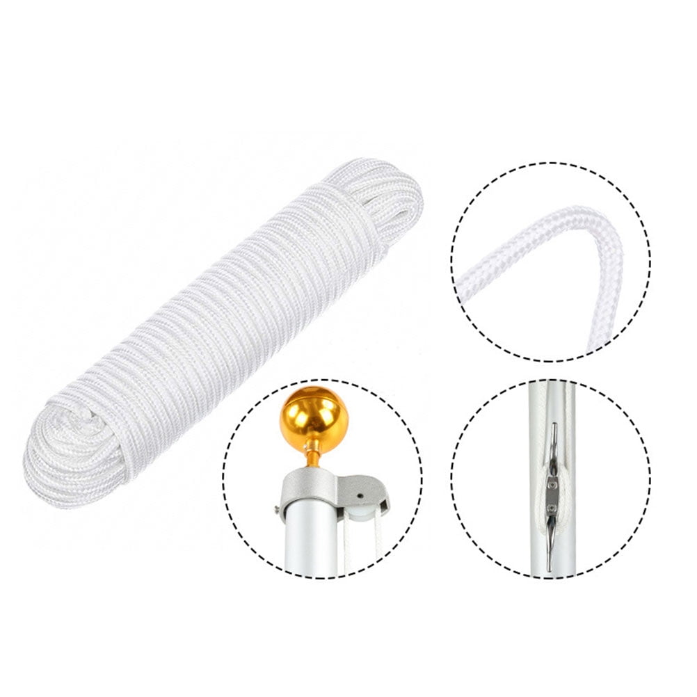 FUTUREORYY 1 Set Aluminum Alloy Flagpole Components Standard Design for General Users Flag Pole Kits for Outside