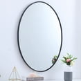 thumbnail image 3 of Metal frame oval mirror 40 inch in Black, 3 of 5