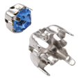 thumbnail image 4 of 200pc Non-Stainless Steel Sew on Prong Settings Claw Settings for SS22 Diamond Shape Rhinestone Flat Round Stainless Steel Color Tray: 5mm 5.5x5.5mm, 4 of 6