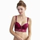 thumbnail image 4 of Conjunto de ropa interior Minnieouse para mujer bragas y sujetador de encaje sujetador cómodo con lazo lencería ajustable Ropa interior Rojo 70A, 4 of 6