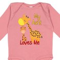 thumbnail image 4 of Inktastic My Aunt Loves Me Giraffe Boys or Girls Long Sleeve Baby Bodysuit, 4 of 5