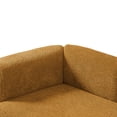 thumbnail image 4 of Miniyam Boucle Chaise Lounge Chair, One Arm Upholstered Chaise Sofa with Single-Sided Back and Legs for Living Room, Orange, 4 of 7