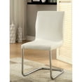 thumbnail image 4 of Furniture of America Janus Modern 5-Piece Round Dining Table Set, White, 4 of 6