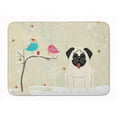 thumbnail image 1 of Carolines Treasures BB2476RUG Christmas Presents Friends Pug Cream Machine Washable Memory Foam Mat, 1 of 4