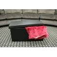 thumbnail image 4 of Achim Collapsible Storage Ottoman, Faux Leather, 30" x 15" x 15", 4 of 5