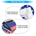 thumbnail image 2 of Fundas de asiento para carrito de golf YOKYHOM, diseño azul de la bandera estadounidense, 2 of 3