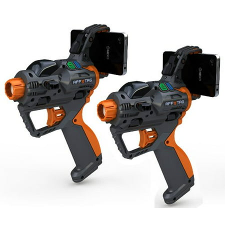 2-pack HEX3 AppTag Laser Blaster for iPhone, iPod Touch, and Android Phones (Fits most Nerf