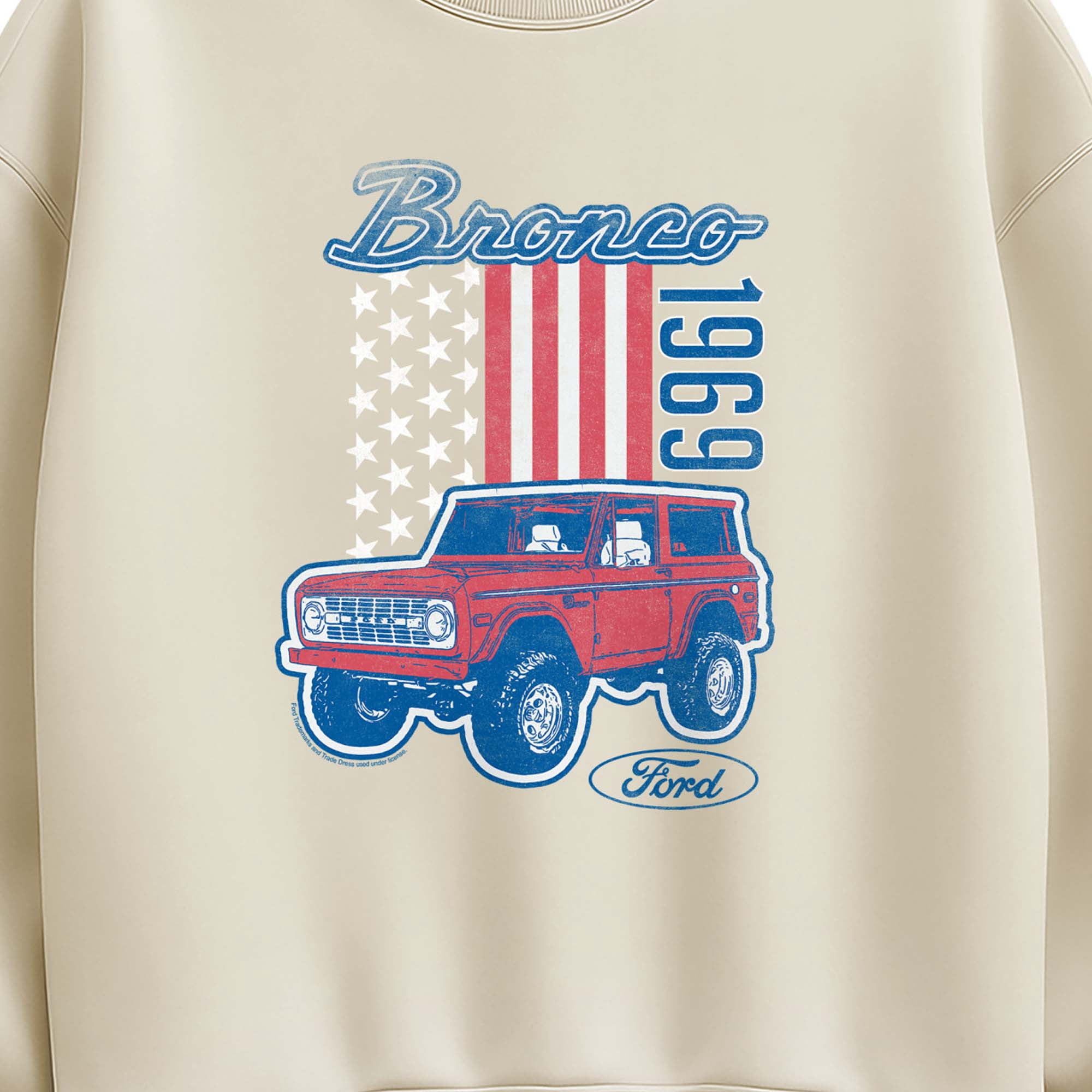 Ford - American Bronco 1969 - Women's Oversized Fleece Crew Sweatshirt