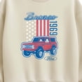 thumbnail image 2 of Ford - American Bronco 1969 - Women's Oversized Fleece Crew Sweatshirt, 2 of 4