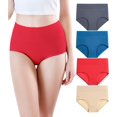 thumbnail image 1 of Culottes Taille Haute en Viscose pour Femmes, Douces et Respirantes, Culottes Couvrantes, 1 of 5