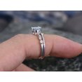 thumbnail image 6 of HeartsAndYou 1.5ct Natural Aquamarine Bridal Set Open Style Band 100% 14k SOLID White Gold, 6 of 9