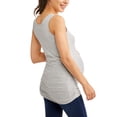 thumbnail image 2 of Oh! Mamma Maternity Women's Everyday Basic Tank Top with Side Ruching (Women's & Women's Plus), 2 of 2