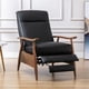 thumbnail image 3 of Sillón reclinable Comfort Pointe Fairview de piel de primera calidad, color negro, 3 of 9