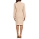 thumbnail image 3 of Conjuntos de falda para mujer INSPIRE CHIC, traje sin cuello, blazer y faldas lápiz, 2 piezas, atuendos elegantes, XL, beige, 3 of 6