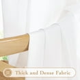 thumbnail image 3 of NICETOWN Sheer Curtains 84 inches Long, Non-See-Through Privacy Sheer Curtains Light Filtering Sheer Drapes for Living Room, White, 2 Panels, 3 of 7