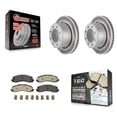 thumbnail image 1 of Transit Auto Rear Coated Disc Brake Rotors and Ceramic Pads Kit for Car Ram 2500 3500 KGT-102864, 1 of 11