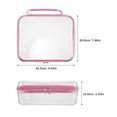 thumbnail image 2 of USHOBE Bolsa Transparente Rosa Con Cremallera Para Almacenamiento Y Fácil Acceso, 2 of 8