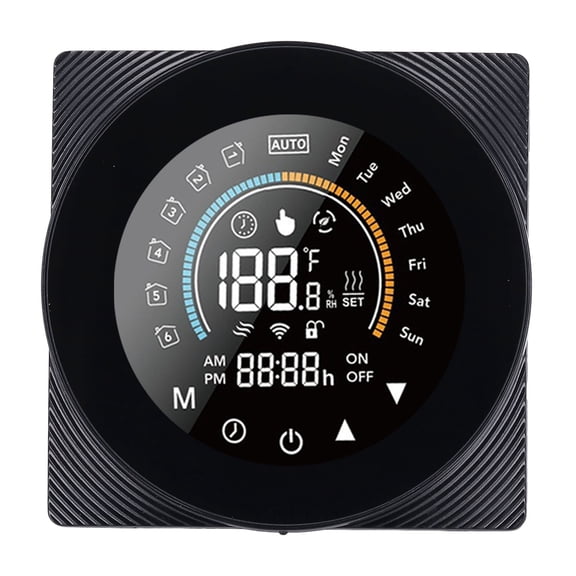 WiFi Smart Thermostat for Home 7 Day 24 Hour Programmable Touch Screen Temperature Controller Remotely Adjustable Tuya App Compatible 95-240VAC