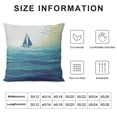 thumbnail image 5 of BANET Aqua Throw Pillow Cushion Cover, Graphic with Birds Seascape Horizon , Decorative Square Accent Pillow Case 18x18in, 5 of 5