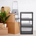 thumbnail image 6 of Gracious Living 4 Shelf Fixed Height Medium Duty Storage Rack, 2 Pack,Black, 6 of 8