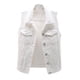 thumbnail image 1 of Abrigos de primavera y otoño para mujer Chaqueta de mezclilla sin mangas sólida Prendas de abrigo Fridja hkj1197, 1 of 5