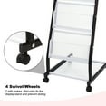 thumbnail image 4 of Detachable Magazine Display Racks Floor Standing 6 Layers Brochure Stand Literature Holder with 4 Wheels, Office, 4 of 6