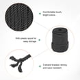 thumbnail image 2 of Uxcell 22 Yards Soft Twisted Rope Trim, 8mm/0.31" Black Polyester Twisted Silk Rope Cord for DIY Craft, 2 of 2